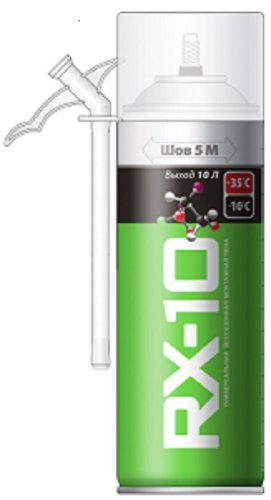 Пена монтажная бытовая RX-10 всесезонная (290гр;12шт) картинка